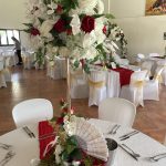 décoration mariage rouge et or