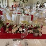 décoration mariage rouge et or