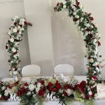 décoration mariage rouge et or