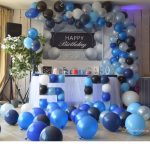 décoration anniversaire bleu