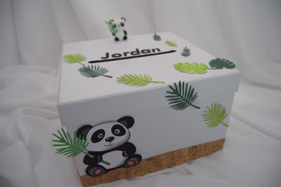 urne baptême panda